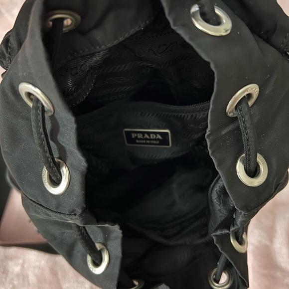 Prada small Tesuto nylon and leather backpack - Picture 5 of 5